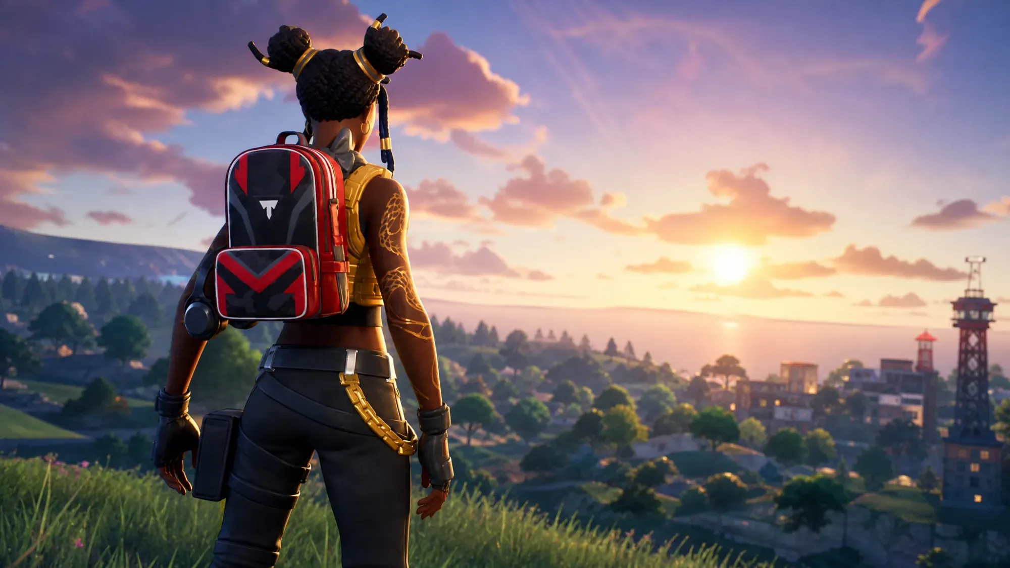 Typical Gamer Back Bling in Fortnite: Free Bunker Quest Unlock