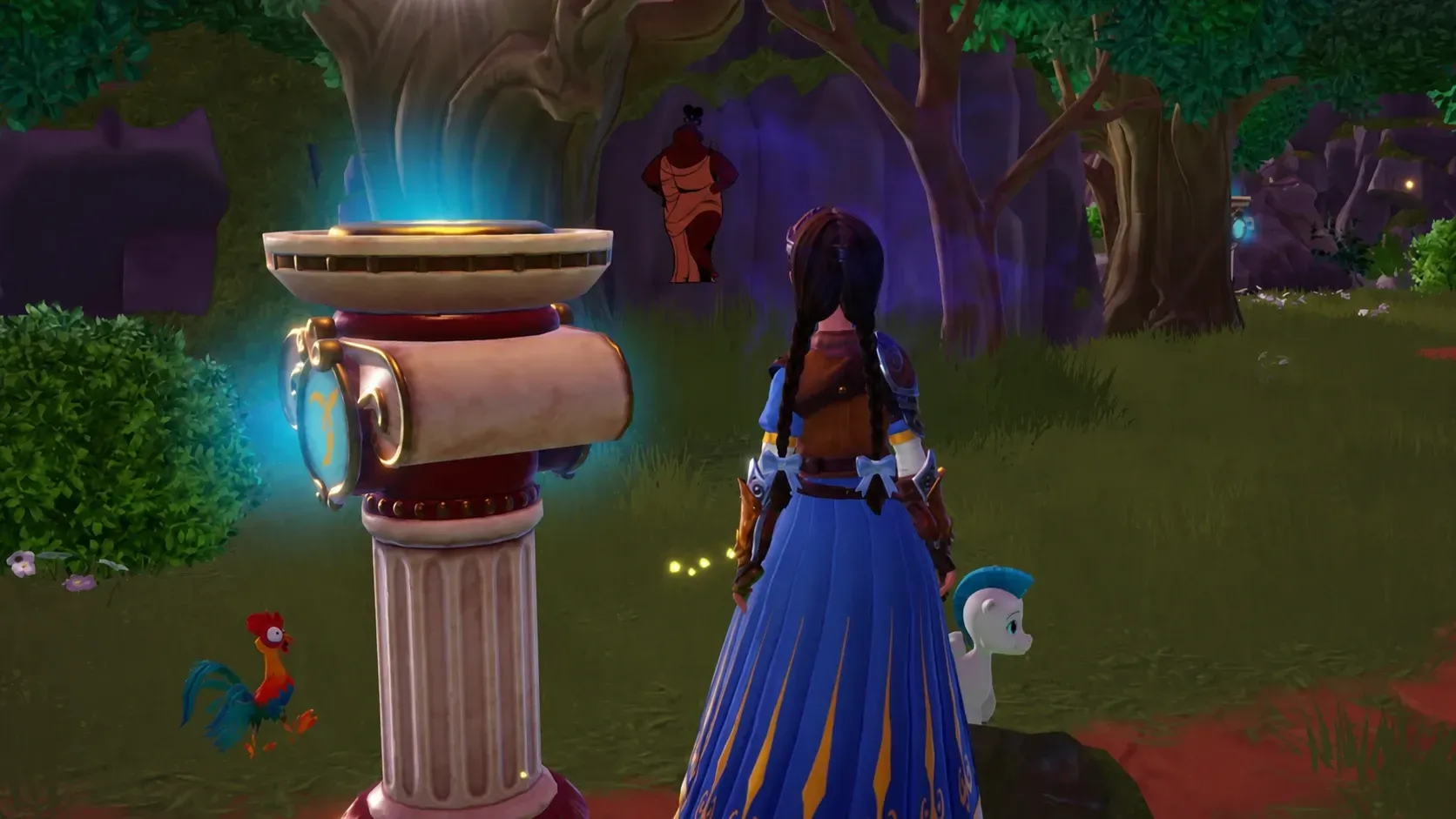 second muse on rock wall in disney dreamlight valley