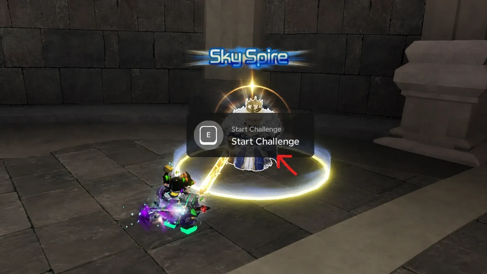 Sky Spire NPC in Broken Blade