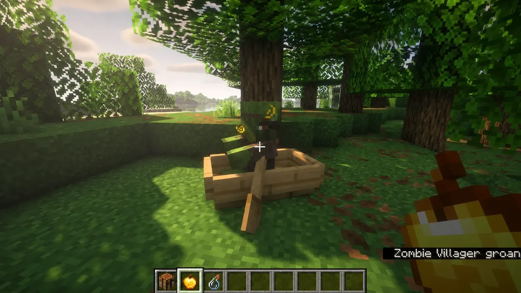 Cure Zombie Villagers using Minecraft Golden Apple