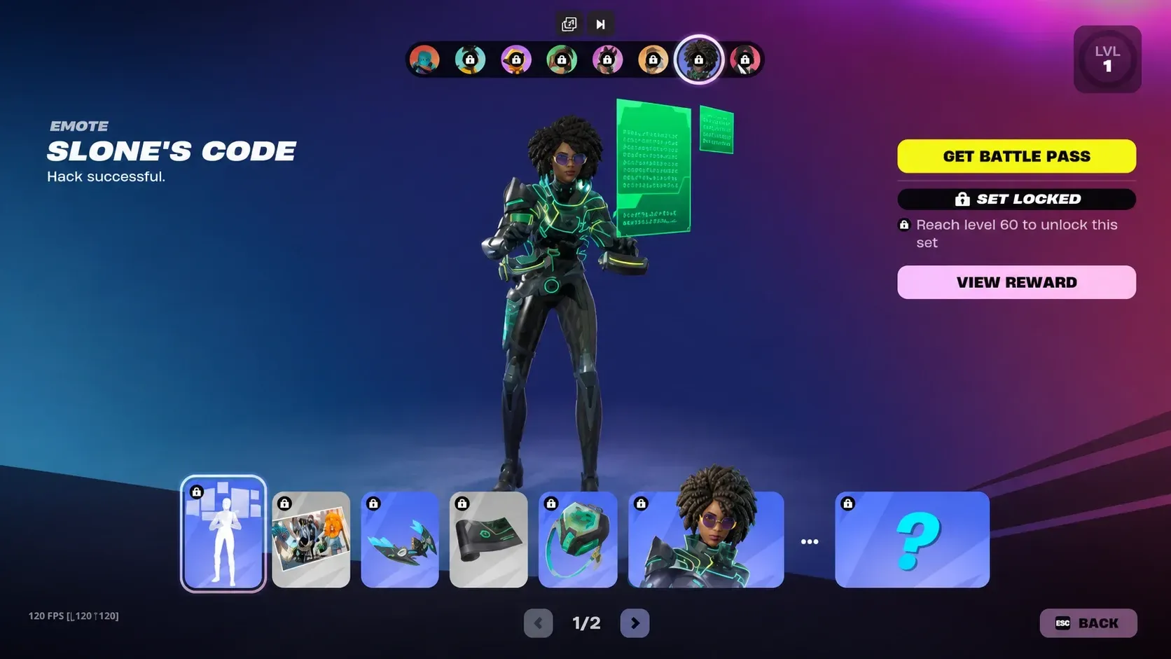 Fortnite Chapter 7 Season 3 Vanguard Slone Set