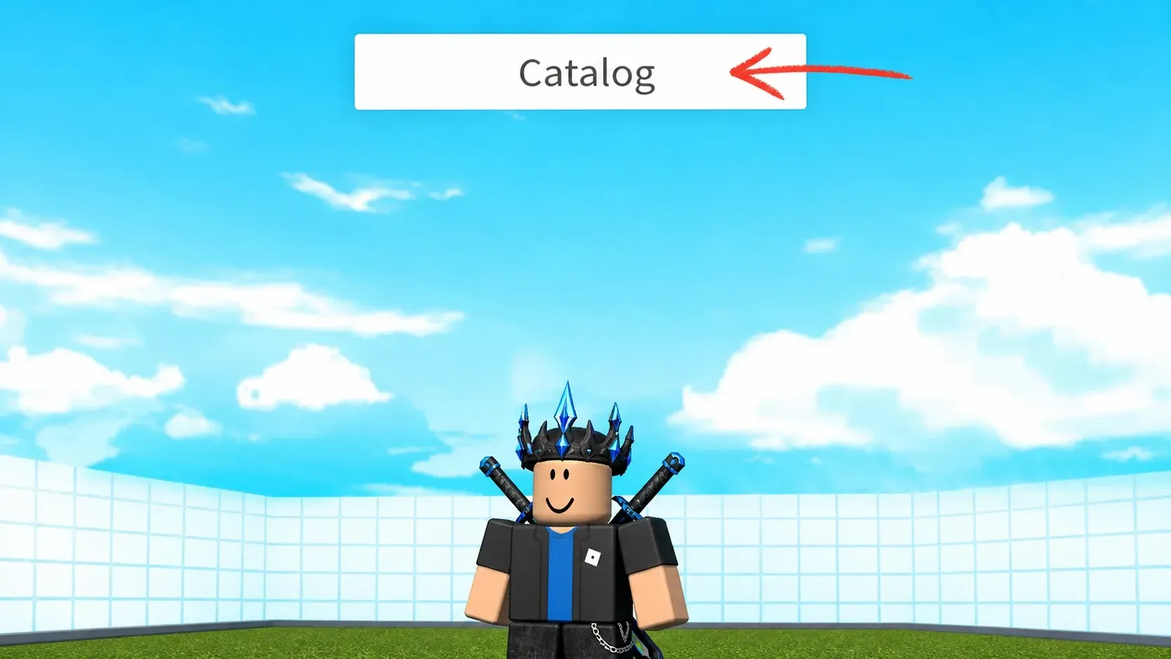 Select catalog button in Roblox catalog heaven