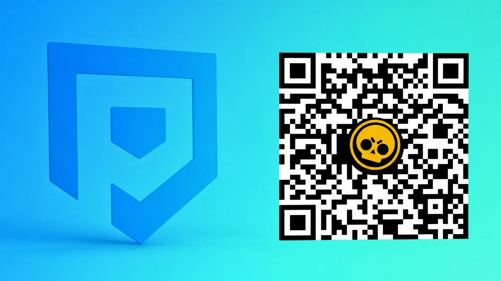 Brawl Stars QR code offering a free bulb pin