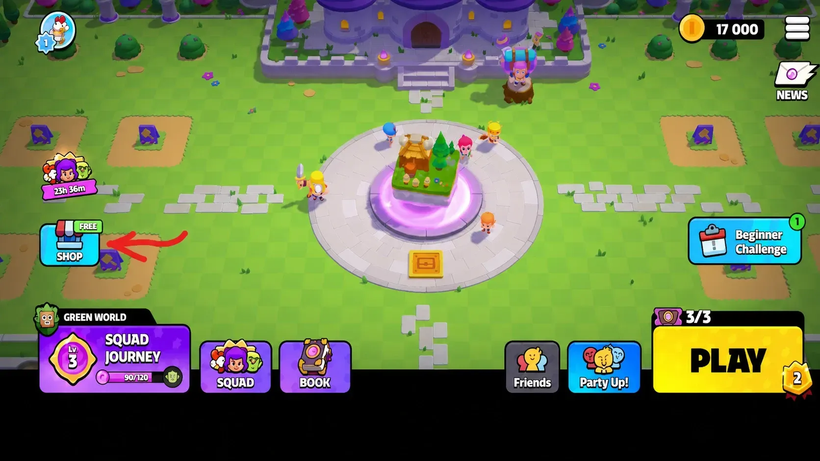 Squad Busters shop option
