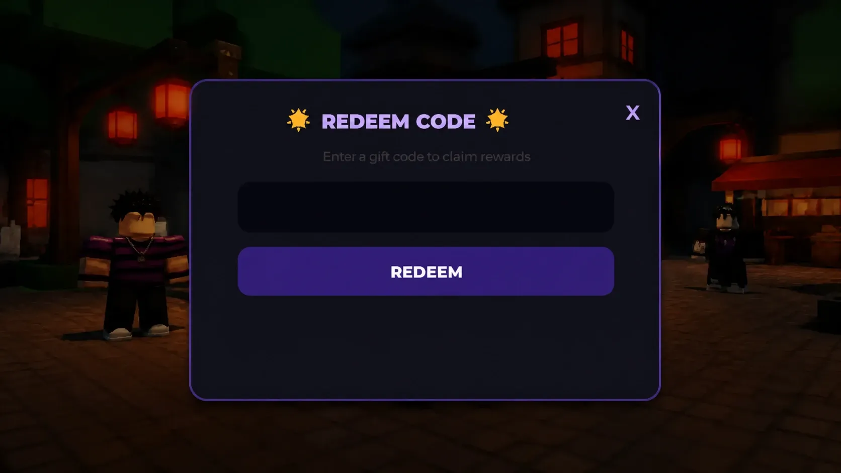 Ghoul Incremental codes: An image of the code redemption box in Ghoul Incremental