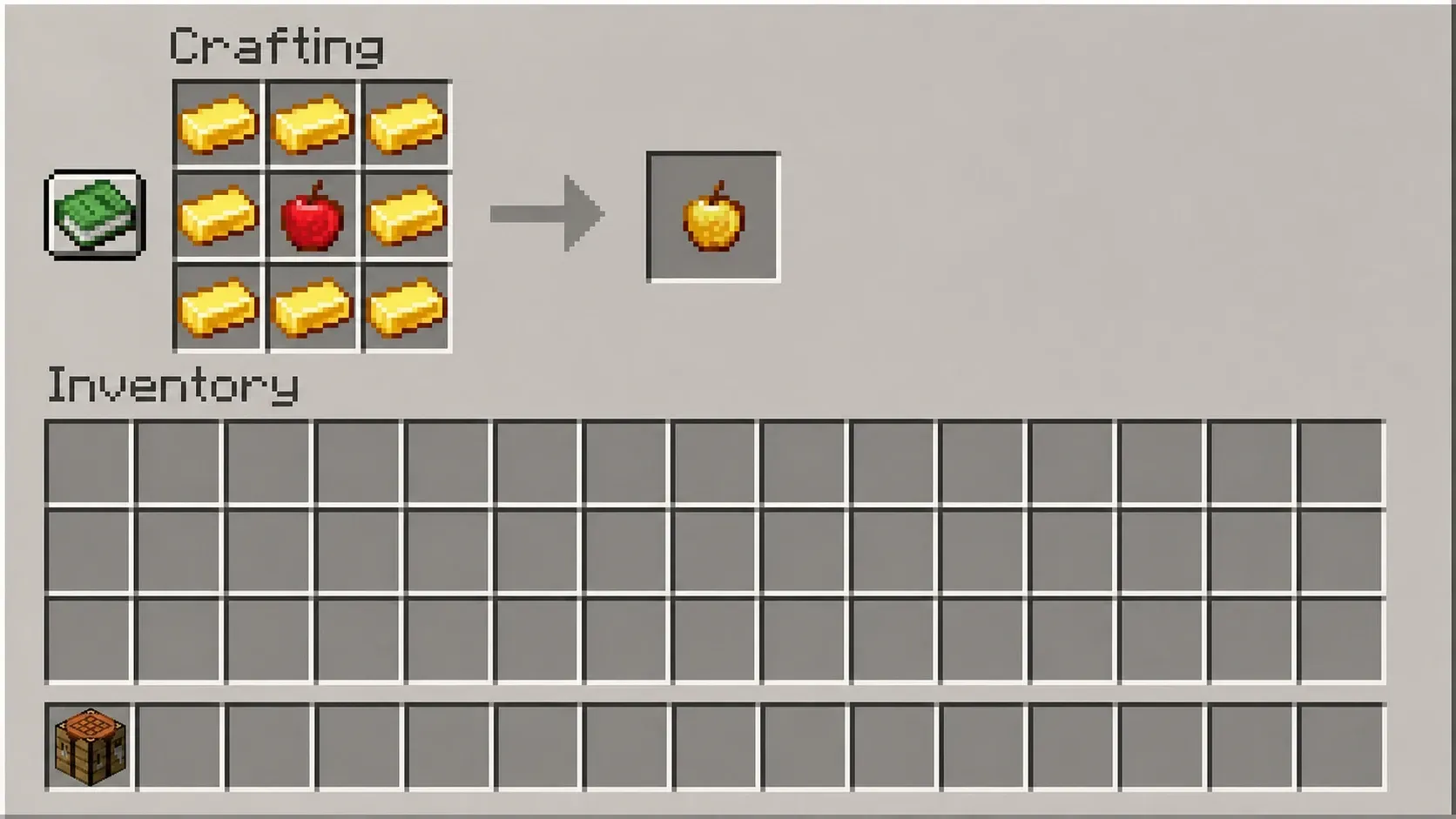 Craft Golden Apple in Minecraft