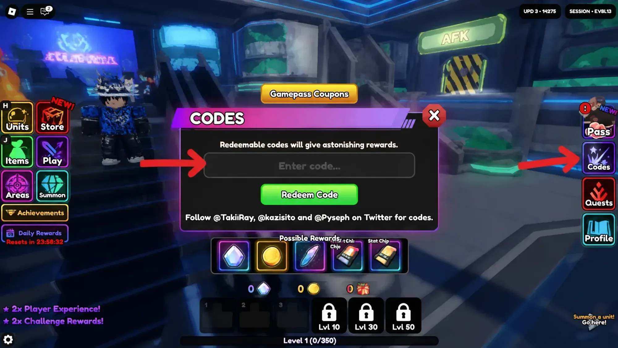 anime vanguard code redeem