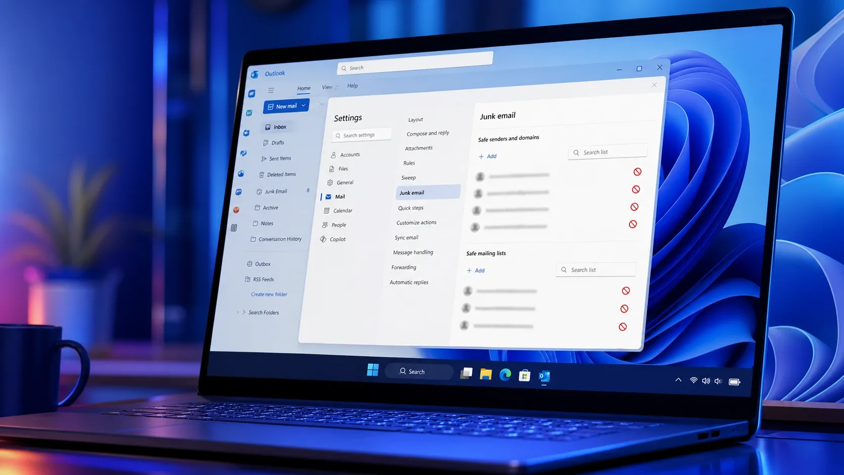 Outlook Blocks Safe Senders List in Windows 11 (Fix)