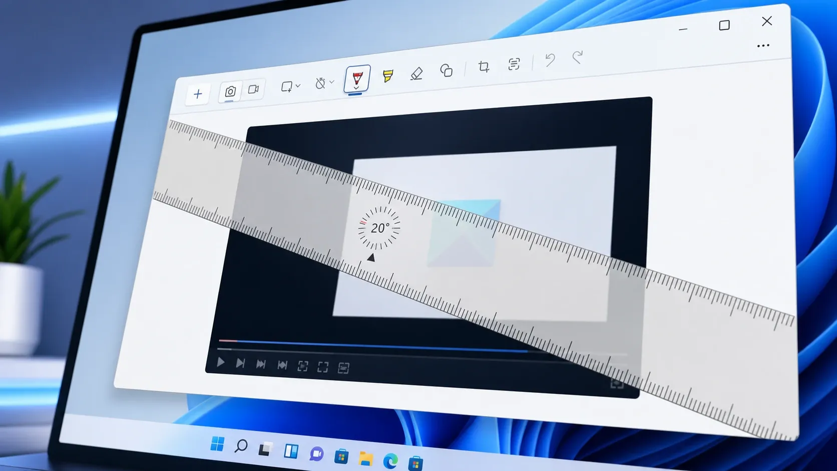 How to Rotate the Ruler in Snipping Tool (Windows 11)