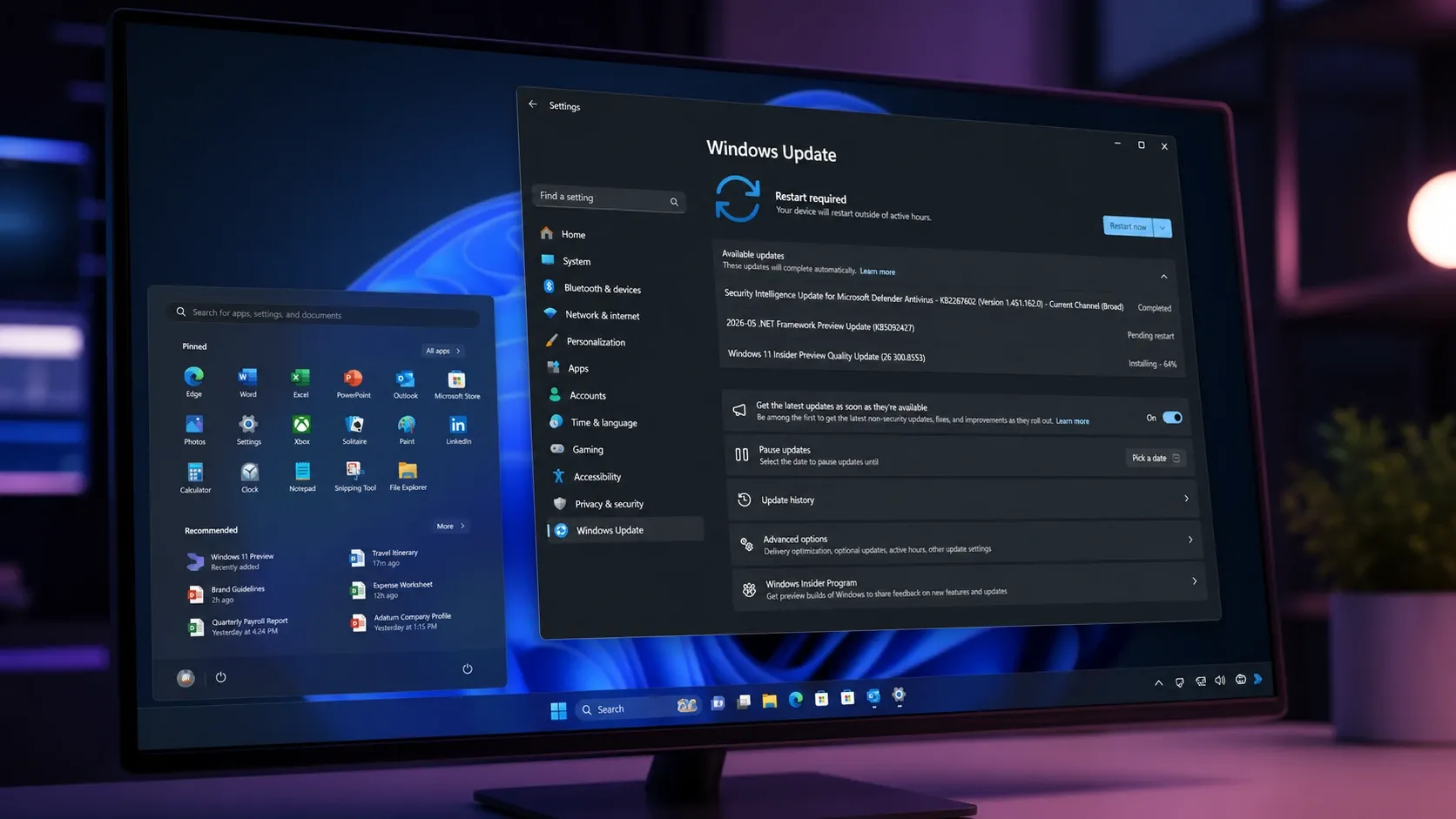 Windows 11 Build 26300.8553 brings a resizable, modular Start menu