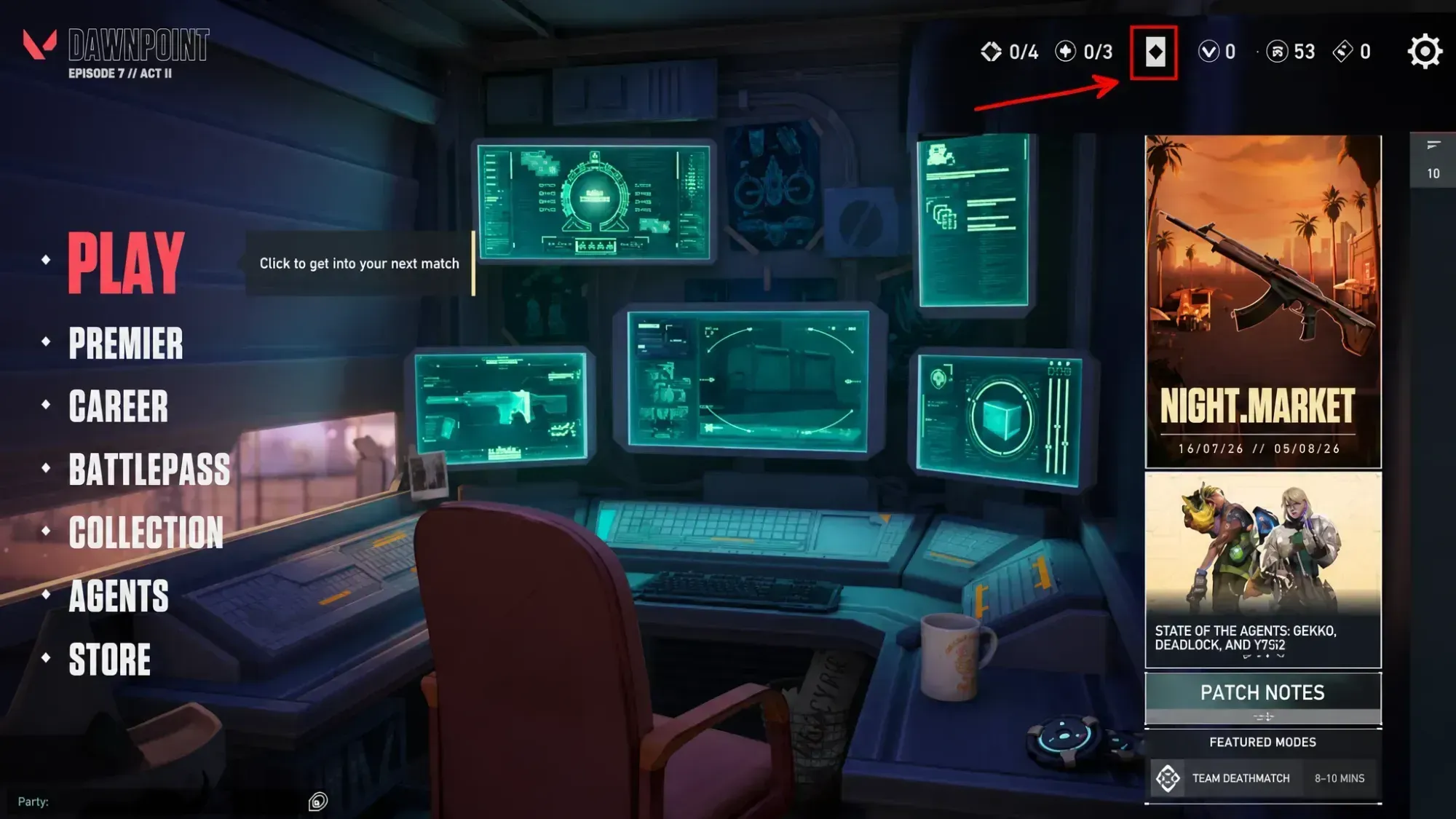 Night Market in game updated