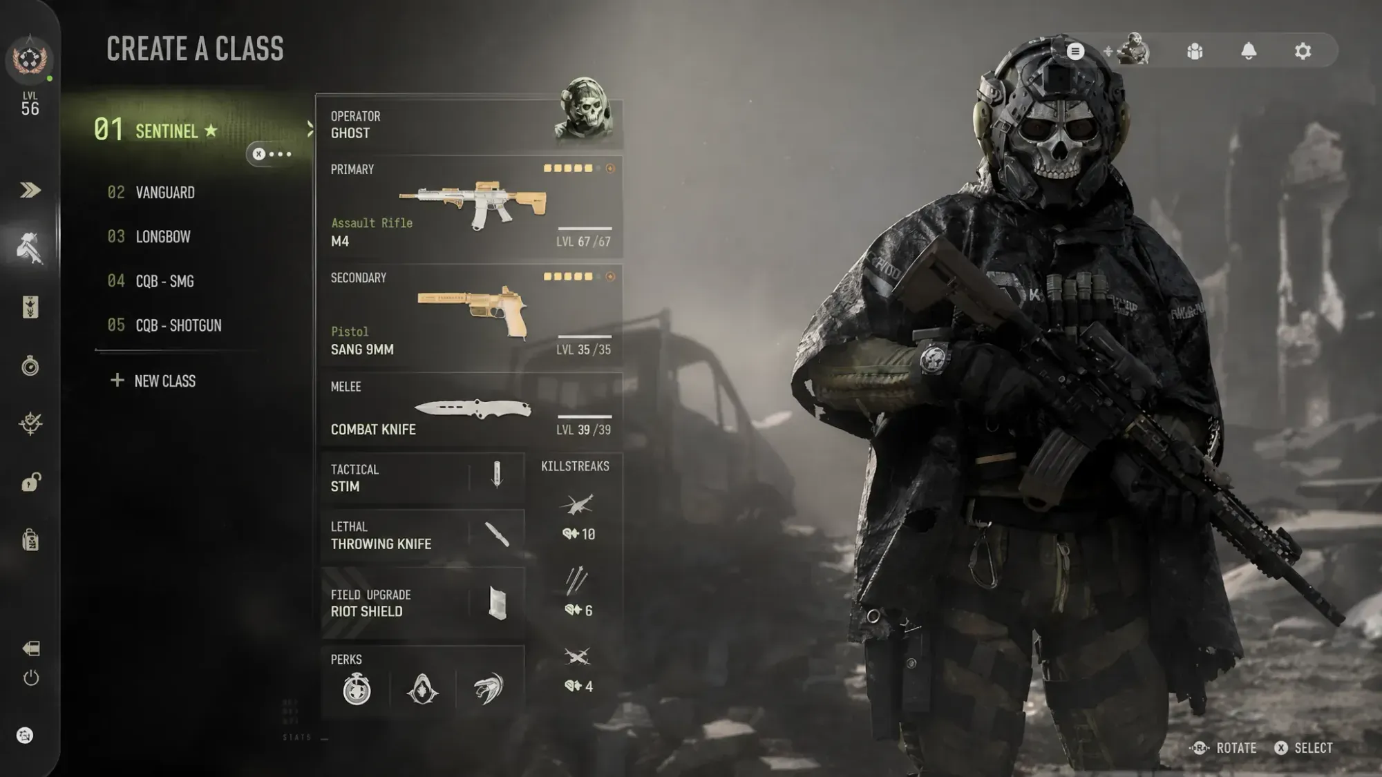 COD MW4 Create a Class