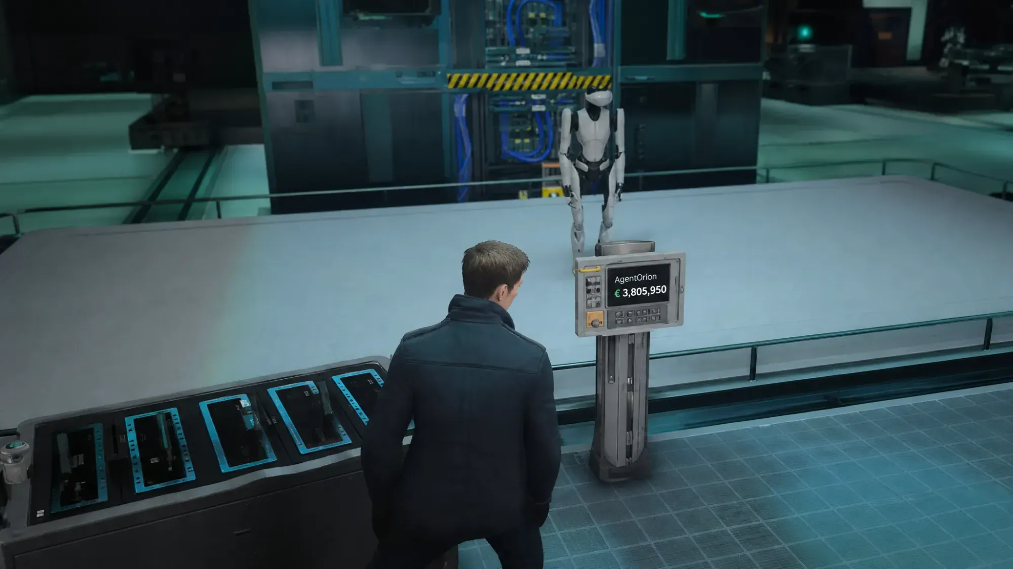 Player at a console