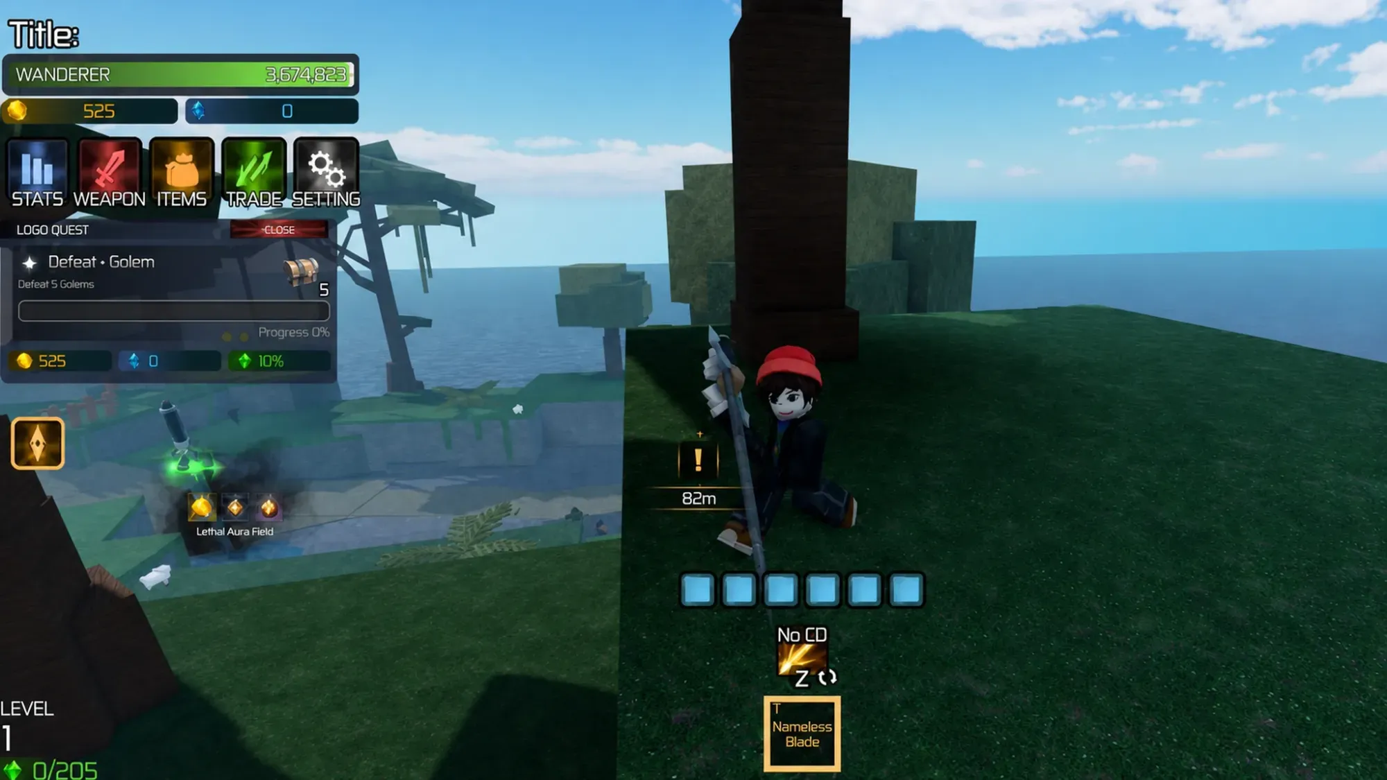 Broken Blade tier list: someone using a sword on a hill in front of a tree