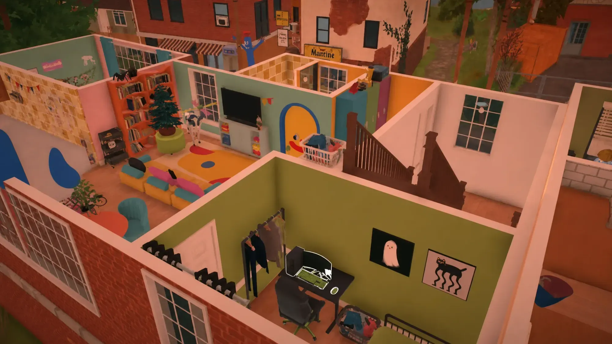 Paralives character and environment during gameplay