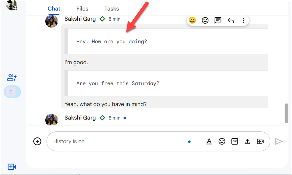 How to Quote and Reply to a Specific Message in Google Chat