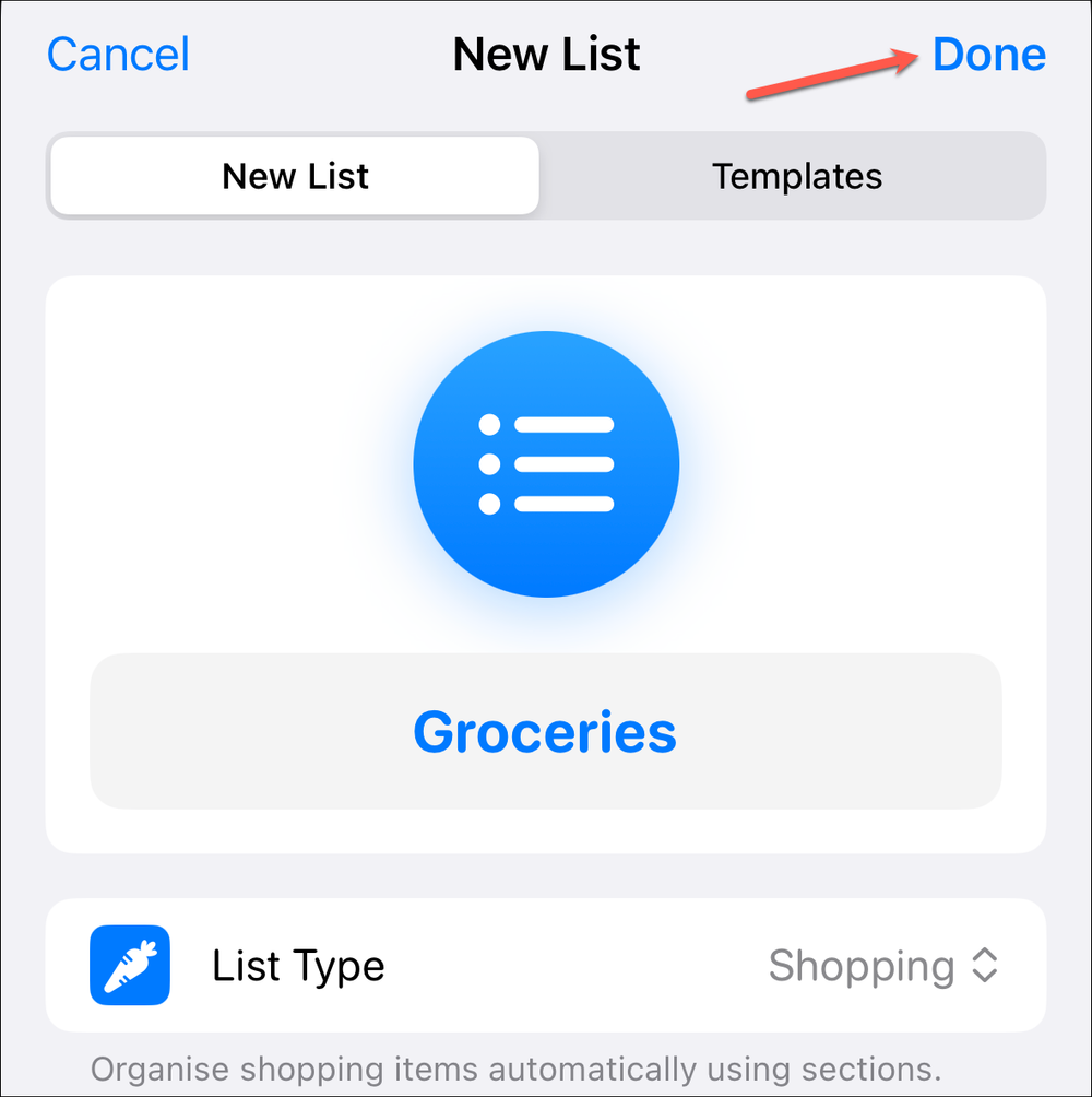 How to Create and Use Shopping Lists in Reminders app on iPhone
