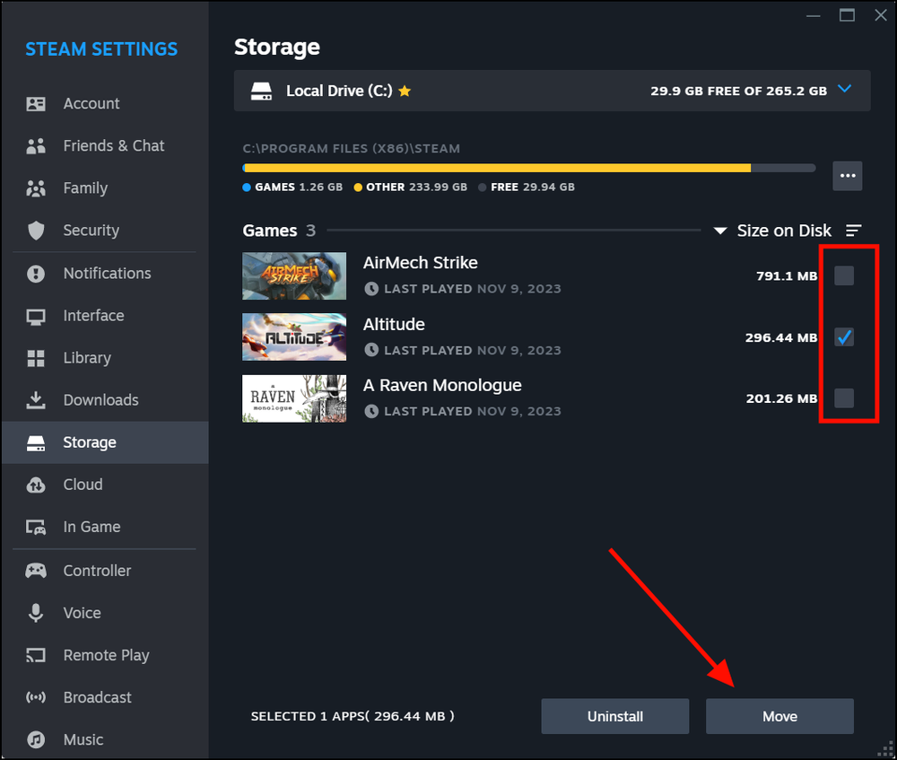 How to Move a Steam Game to Another Drive