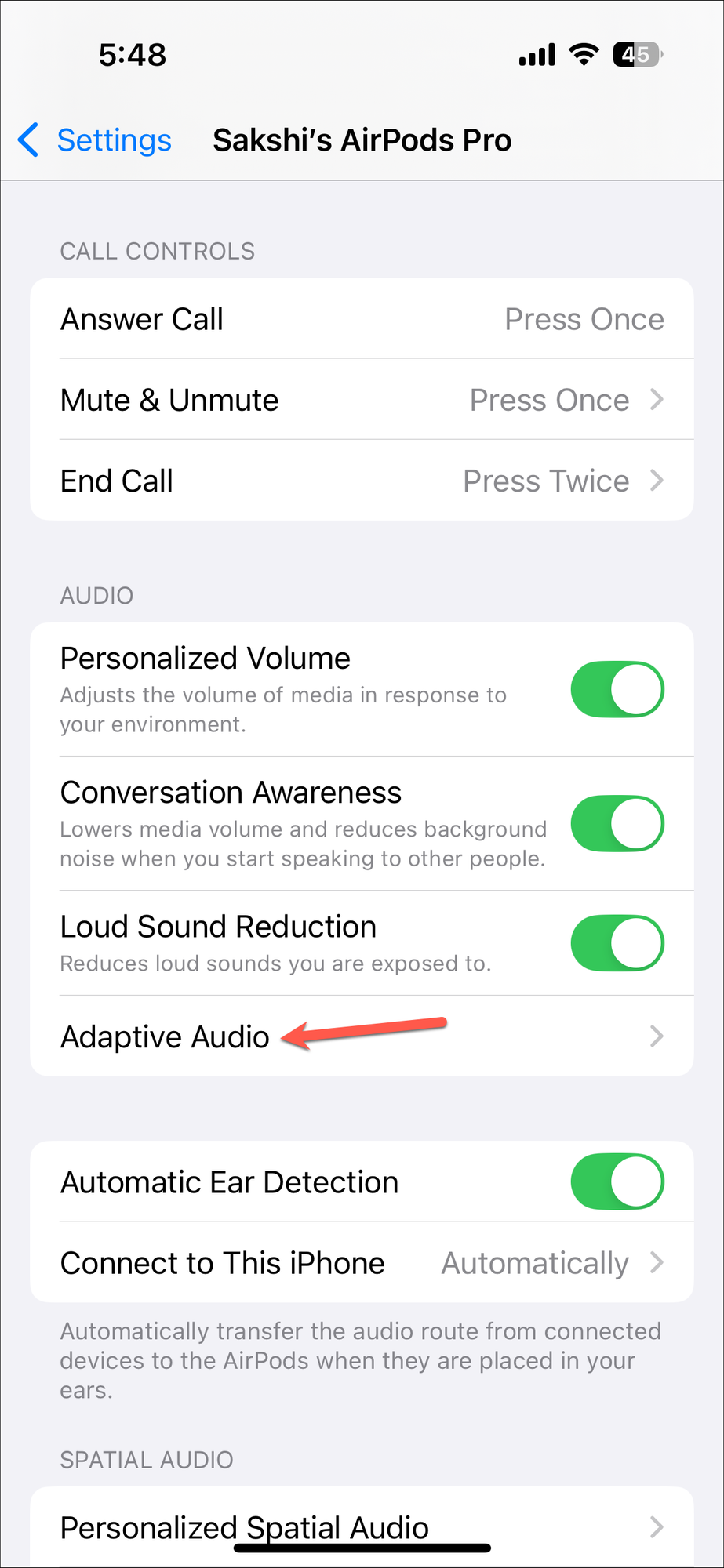 How to Turn On and Use Adaptive Audio on AirPods Pro 2 and AirPods 4 (ANC)