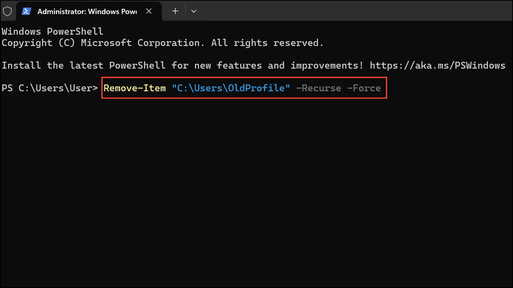 Delete Folder in C:\Users via PowerShell When Standard Methods Fail