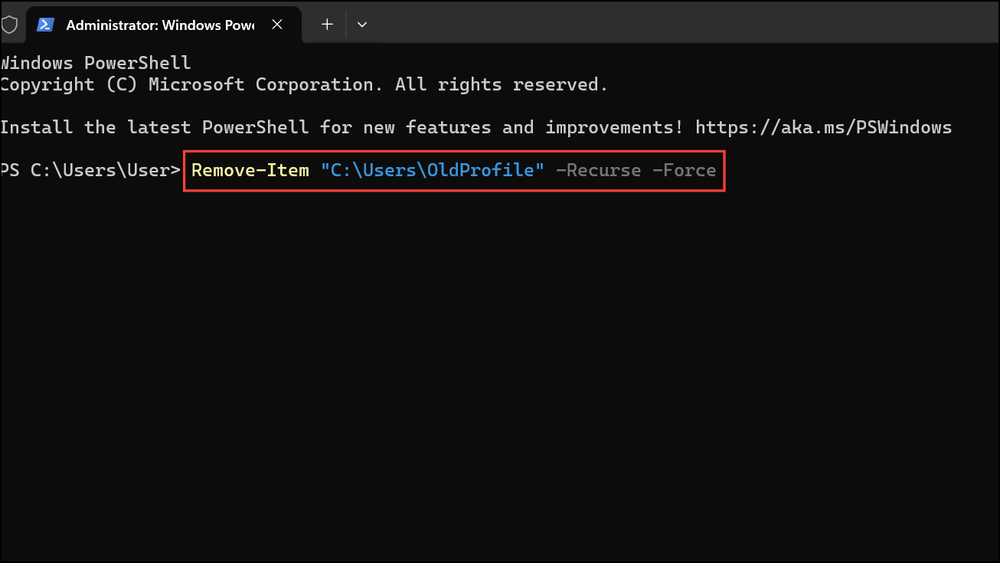 Delete Folder in C:\Users via PowerShell When Standard Methods Fail