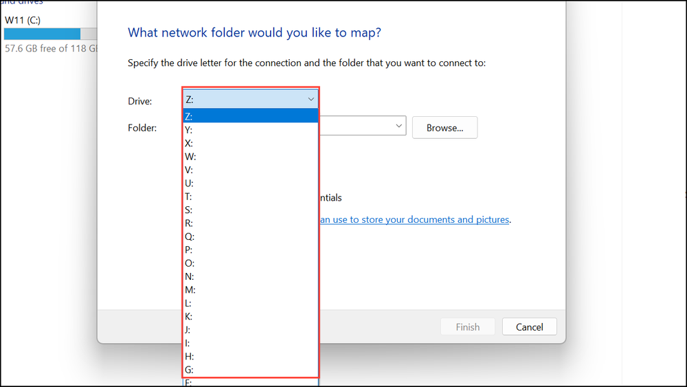 Add a Network Drive to the PC Drive Section