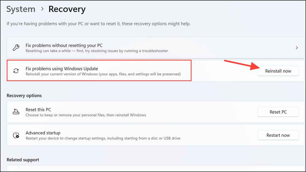 How to Reinstall Windows 11 Without Losing Files and Apps