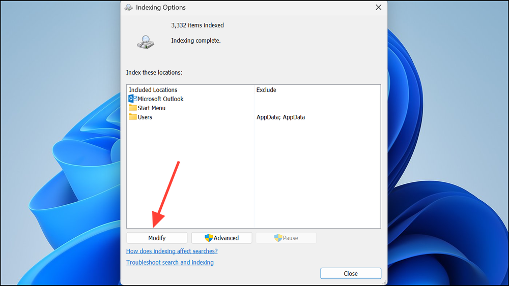 Fix File Explorer Search Not Working on Windows 11