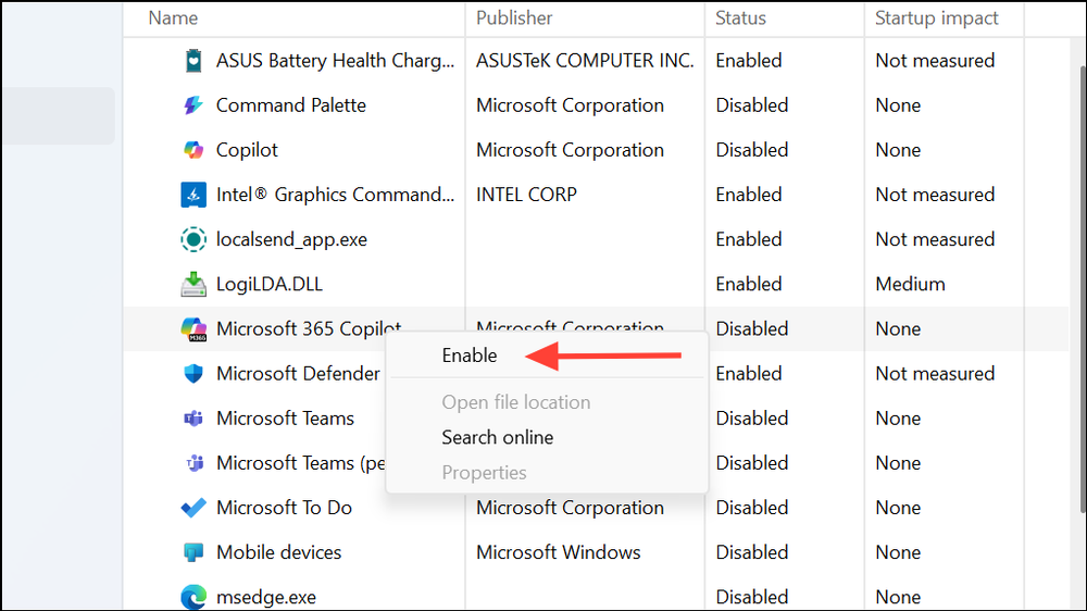 Enable Examples Enable or Disable Startup Apps for Maximum Performance