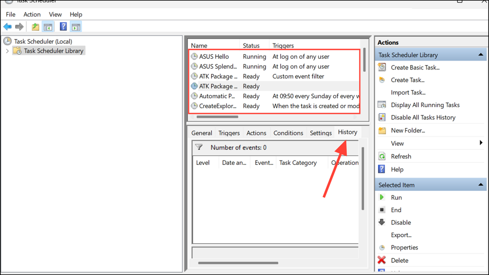 Enable, View, and Clear Task Scheduler History in Windows 11