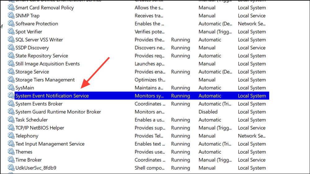 System Event Notification Service Error Fix the Failed to Connect to a Windows Service Error in Windows 11