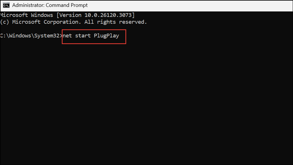 Fix Plug and Play Service Failed or Is Missing Error in Windows 11