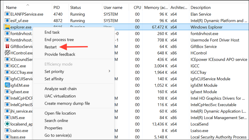 Fix Task Manager Not Displaying Processes in Windows 11