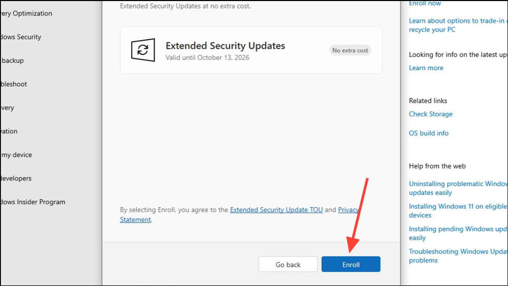 How to Enroll for Security Updates After Windows 10 Support Ends