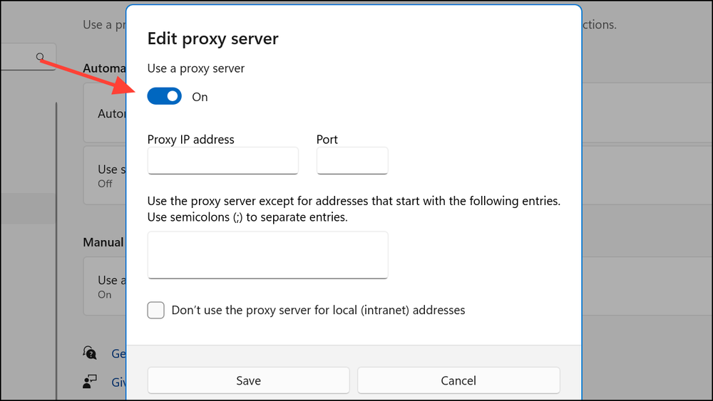 How to Configure Global Proxy Settings in Windows 11