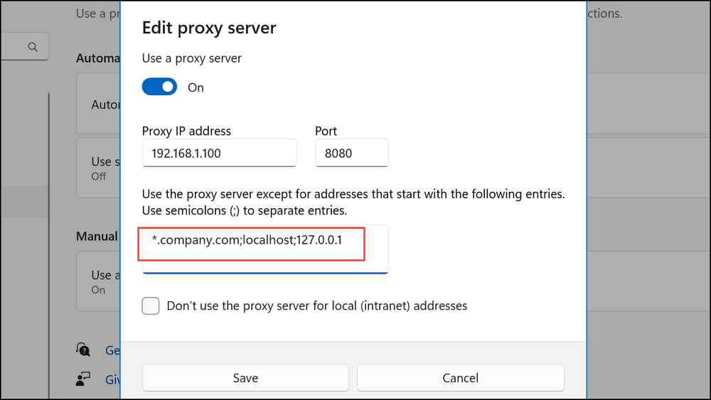 How to Configure Global Proxy Settings in Windows 11
