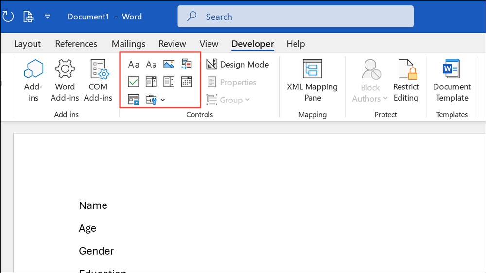 How to Create a Custom Fillable Form in Microsoft Word