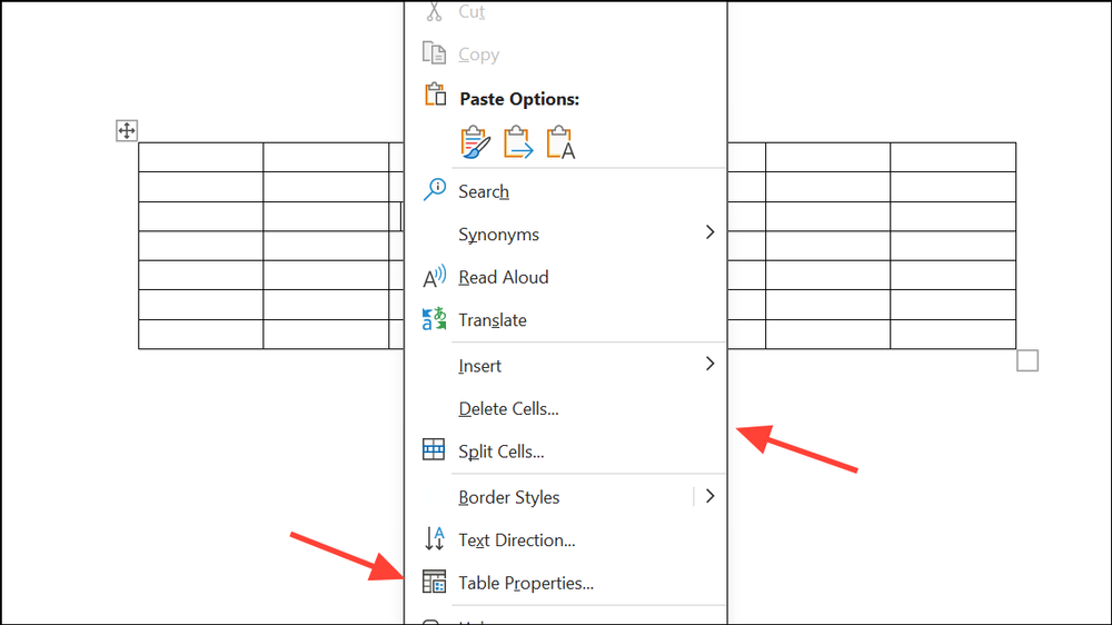 How to Display and Modify Table Properties in Word