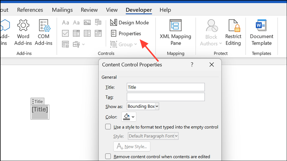 How to Use Document Property Quick Parts in Microsoft Word