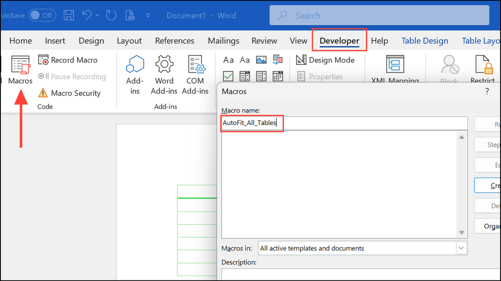 How to Display and Modify Table Properties in Word