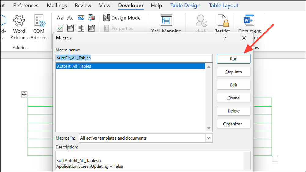 How to Display and Modify Table Properties in Word