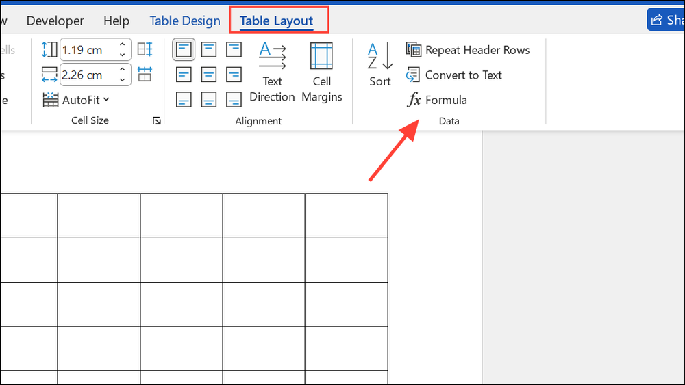 How to Add Formulas to Tables in Word