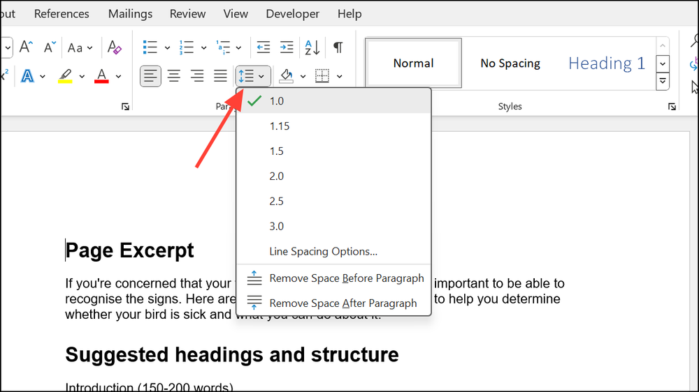How to Change Line Spacing in Microsoft Word
