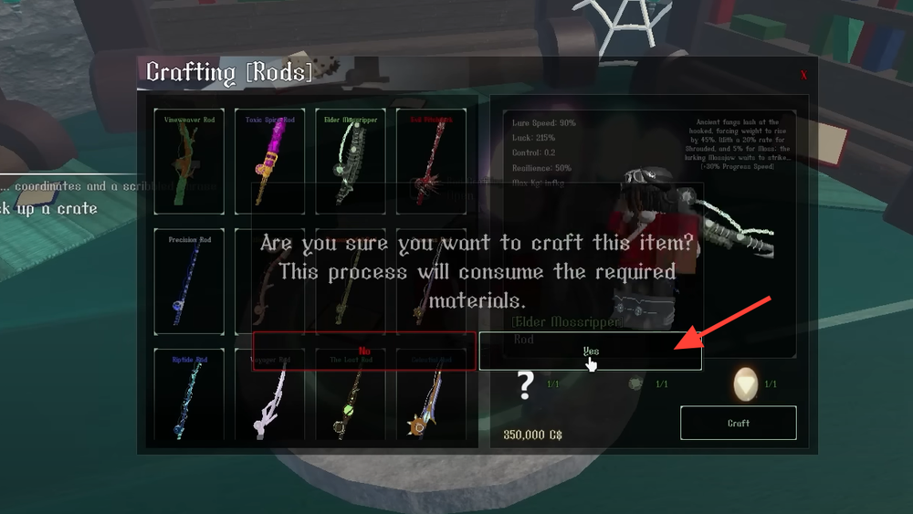 Fisch’s Elder Mossripper rod — how to craft it and use it well