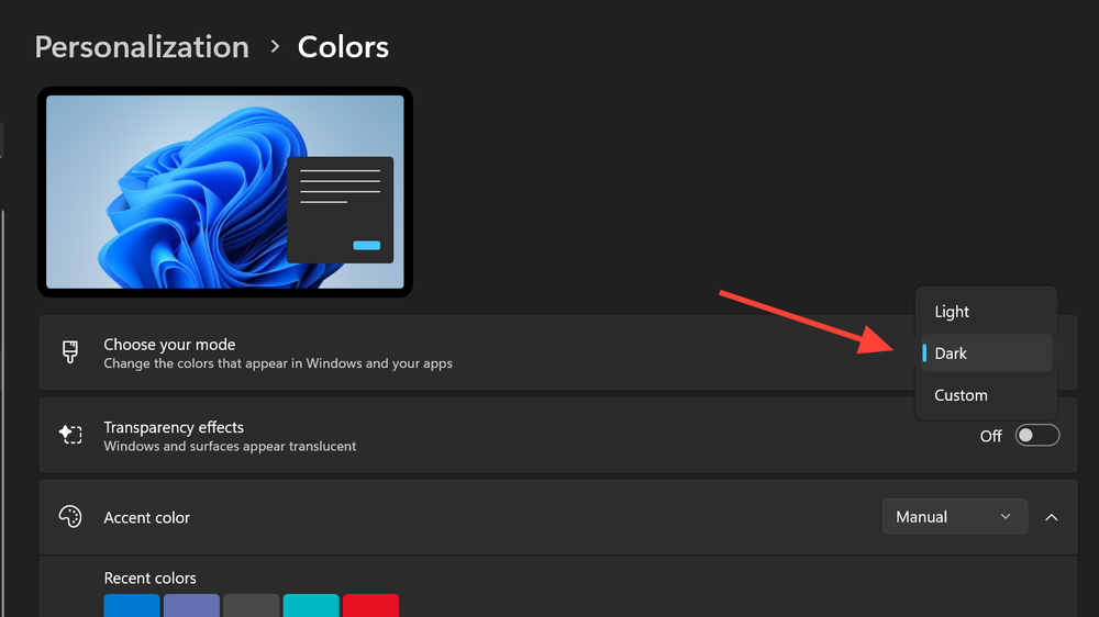 Enable new dark mode dialogs in Windows 11 (25H2 Insider)