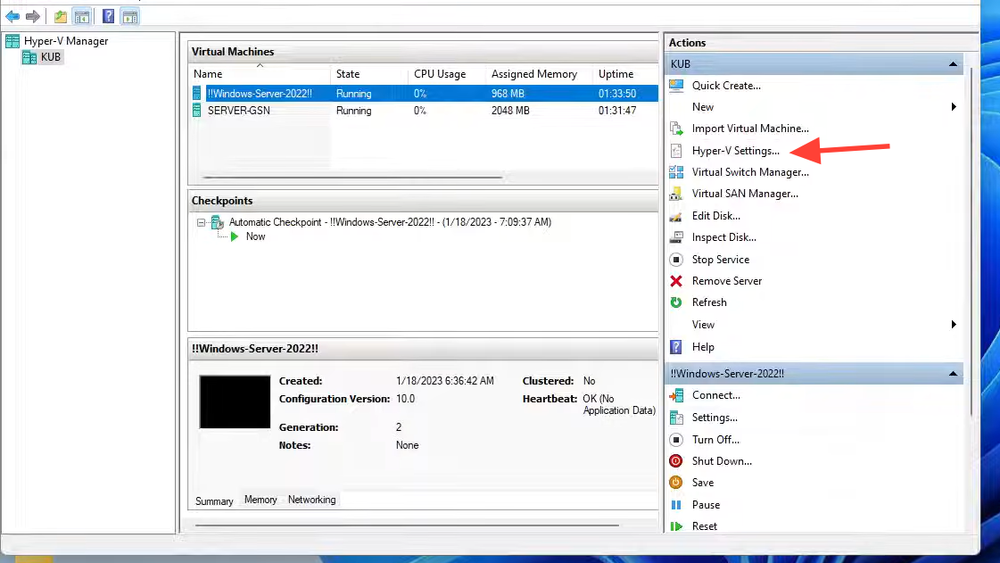 How to make an external USB drive show up inside a Hyper-V VM
