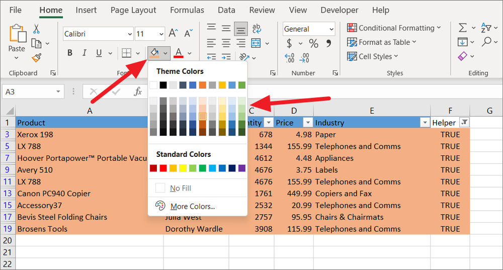 How to Highlight Every Other Row in Excel