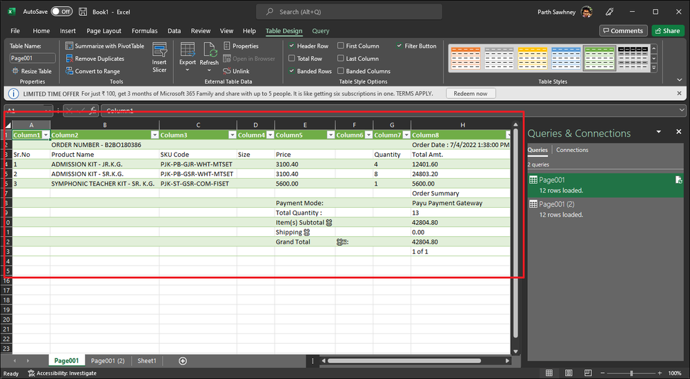 How to Import Data From PDF to Microsoft Excel
