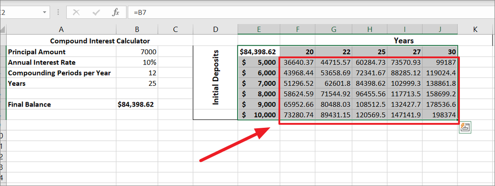 How to Calculate Compound Interest in Excel