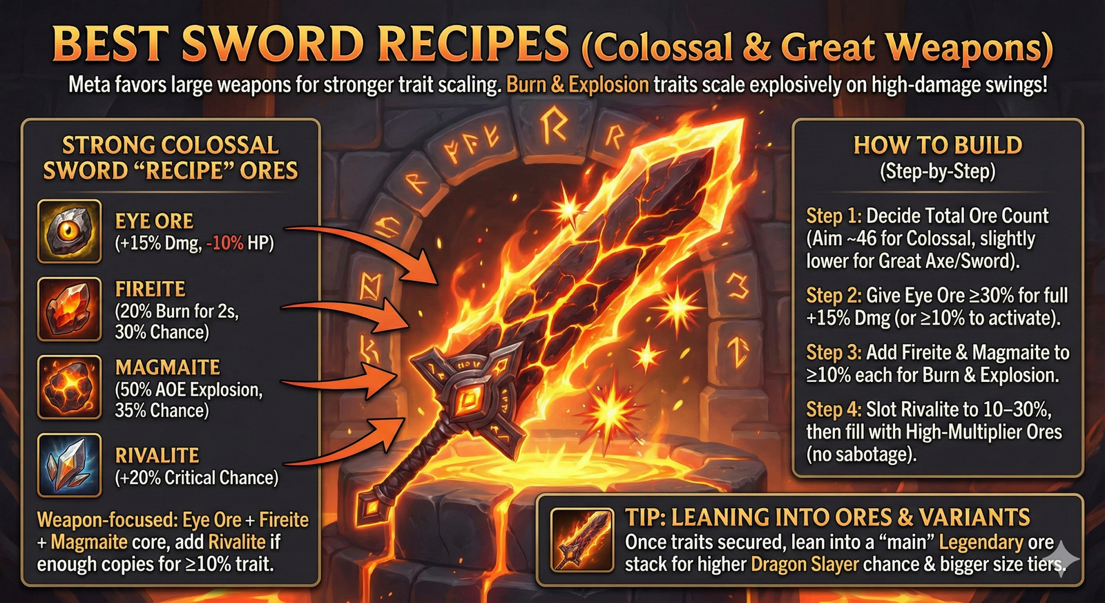 The Forge Roblox Crafting Recipes for the Best Weapons and Armor